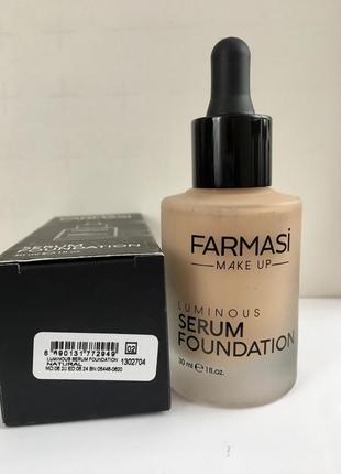 Farmasi luminous serum foundation , тон 02 (натуральний) та 05 (засмага)2 фото