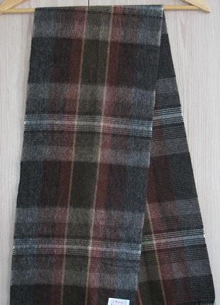 Английский твидовый шарф класса люкс 100% шерсть