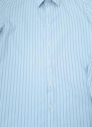 Мужская классическая рубашка, calvin klein, размер m 39 15h2 фото