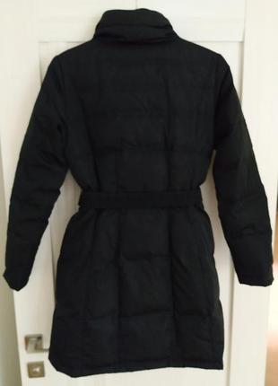 Зимняя дутая куртка с  объемным воротником.пуховая куртка-пальто.3 фото