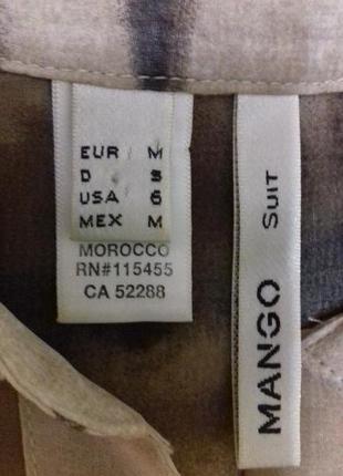 Mango suit рубашка / блуза / блузка / туника , шифон , без рукавов, размер м2 фото