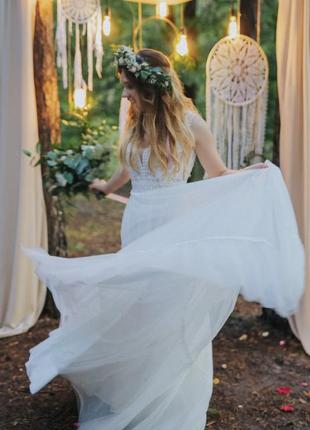 Платье свадебное в стиле бохо2 фото