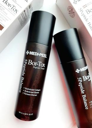 Антивозрастной лифтинг тонер medi-peel bor-tox 5 peptide toner увлажняющий