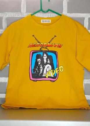 Вінтажна футболка aerosmith з графічним принтом