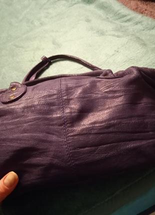 Красивая удобная сумка модного цвета из натуральной кожи выделки "washed"  ,topshop3 фото