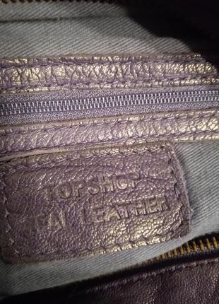 Красивая удобная сумка модного цвета из натуральной кожи выделки "washed"  ,topshop6 фото