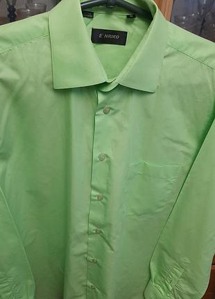 Шикарна фірмова чоловіча рубашкасалатного кольору