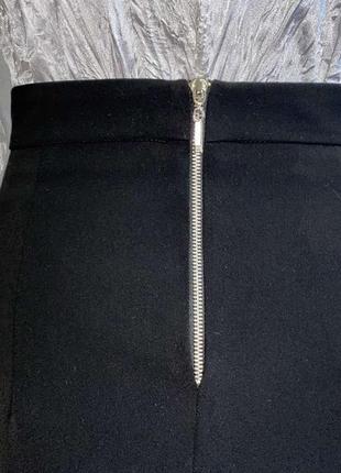 Двухслойная чёрная дизайнерская юбка от андре тана5 фото