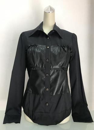 Сорочка блуза комбідрес жіноча чорна