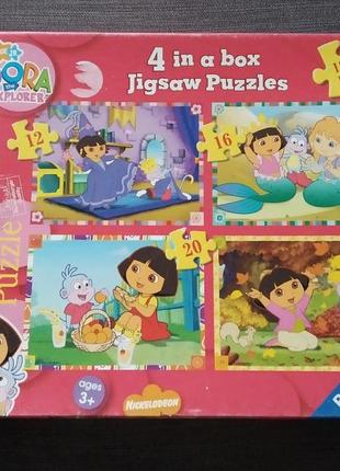Пазл ravensburger 4 в 1
на 12, 16, 20 и 24 элемента