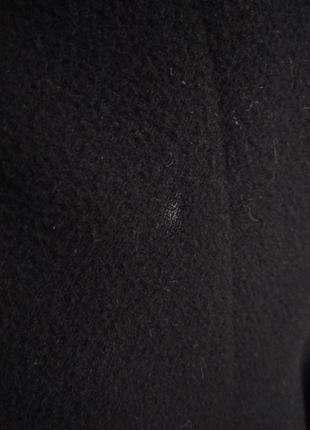 Чёрное кашемировое пальто4 фото