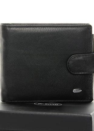 Кожаный мужской кошелек dr. bond ms-15 black