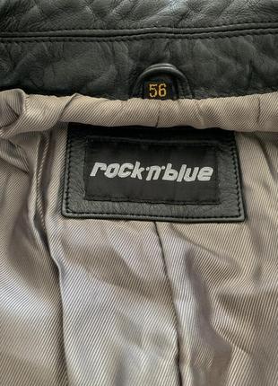 Кожаная курточка пиджак италия rockn blue8 фото