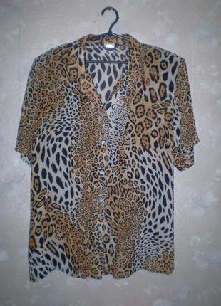 Рубашка женская gina g xxl 52р., вискоза, дефект