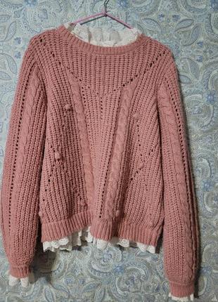 Теплый зимний женский свитер3 фото