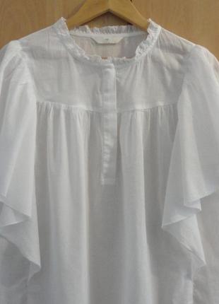 Супер брендовая белая блуза блузка хлопок3 фото