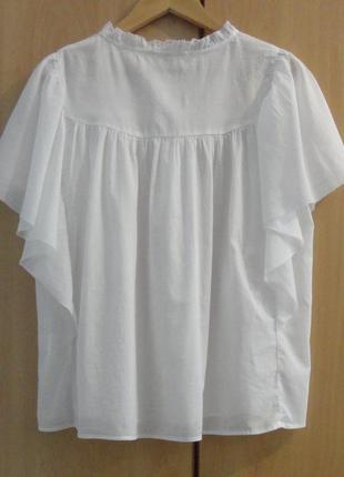 Супер брендовая белая блуза блузка хлопок4 фото