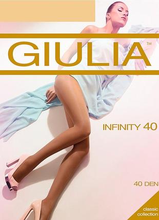 Колготки жіночі giulia infinity 40 den розмір 3 колір glace засмага коричневого відтінку