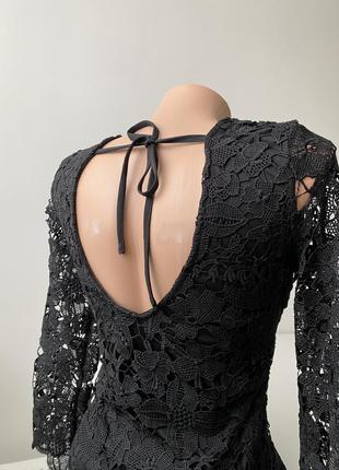 Платье женское вечернее нарядное размер с s reserved чёрное чорна жіноча сукня вечірня2 фото