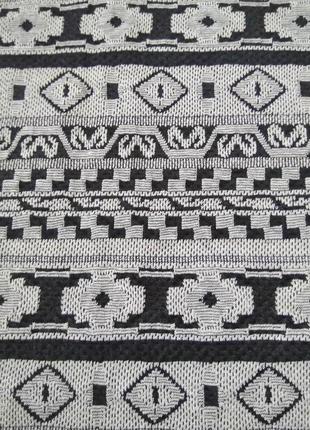 Трикотажная короткая cерая юбка george в орнамент/серо-черная мини юбка2 фото