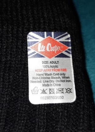 Шарф-снуд чорно-сірий lee cooper. розмір універсальний. новий2 фото
