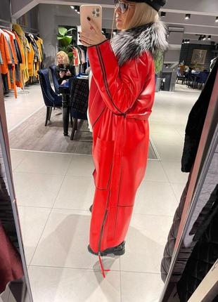 Кожаный тренч 5