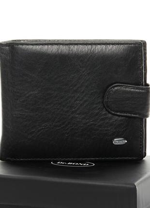 Кожаный мужской кошелек dr. bond ms-27 black