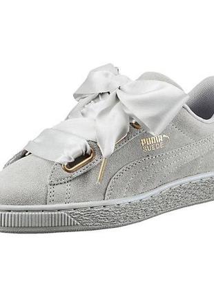 Жіночі кросівки (sneakers) puma suede basket "heart satin" (362714 02)