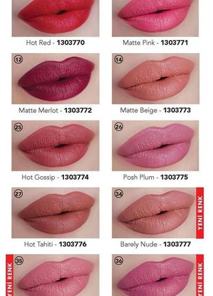 Матова помада matte rouge lipstick3 фото