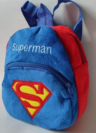 Плюшевий рюкзачок superman10 фото