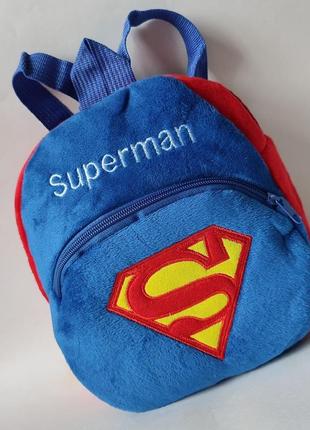 Плюшевий рюкзачок superman1 фото