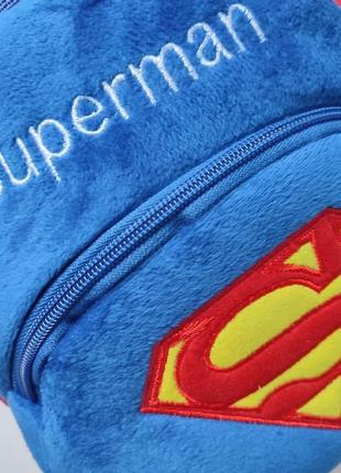 Плюшевий рюкзачок superman9 фото
