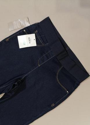 Новые базовые джинсы скинни на резинке высокая посадка нові базові джинси скінні на гумці висока4 фото