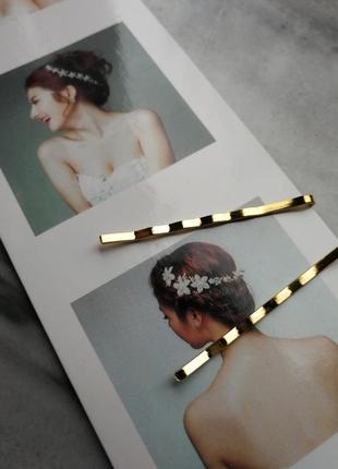 Тонка гілочка на весільну зачіску ошатні гілочки з стразами6 фото