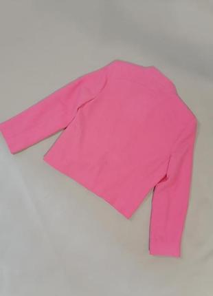 Укорочений піджак, жакет рожевого кольору3 фото