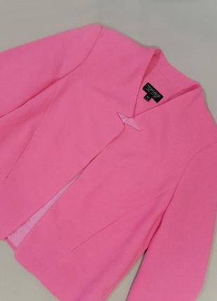 Укорочений піджак, жакет рожевого кольору2 фото