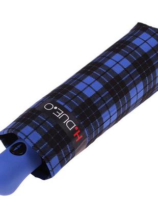 Микро зонт в клетку 20 см h.due.o ( полный автомат ), арт. 224 bl