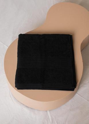Махровий рушник для рук та обличчя 50х90 см темно-синій нави індія4 фото