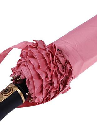 Розовый зонтик с рюшами три слона ( полный автомат ) арт. l3818-7