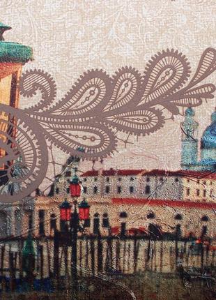 Женский зонт zest город на бежевом фоне (автомат\ полуавтомат) арт. 23625-48