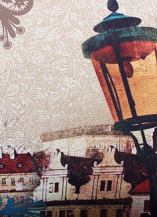 Женский зонт zest город на бежевом фоне (автомат\ полуавтомат) арт. 23625-48