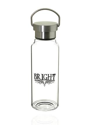 Бутылка для воды стеклянная bright 550мл 2317903