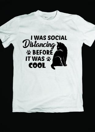 Футболка детская с принтом кота cats