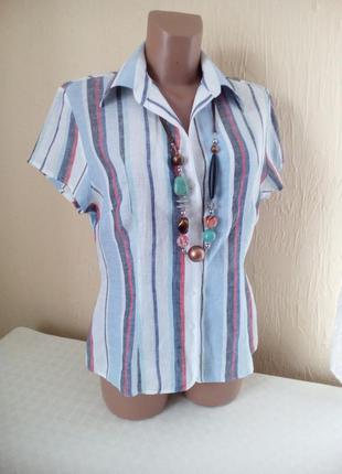 Чудова лянна блуза-сорочка1 фото