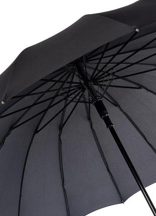Мужской зонт трость doppler, 16 спиц, ручка кожа  ( автомат ) арт. 741963 dsz4 фото
