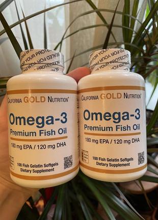 Хит! омега 3 omega 3 рыбий жир премиум california gold nutrition iherb айхерб