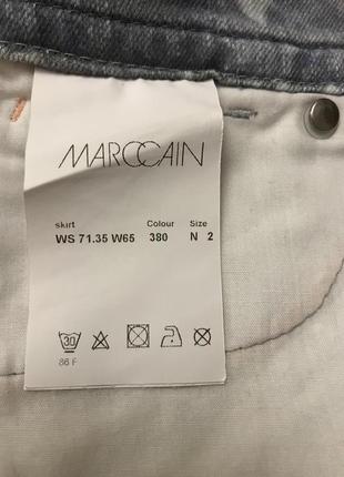 Marc cain-джинсовая мини юбка в принт! р.-34 фото