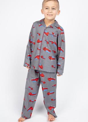 Пижама для мальчика с принтом пожарной машины cyberjammies frankie 6617 2