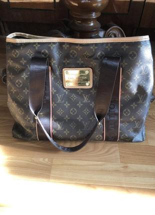 Большая сумка в стиле louis vuitton