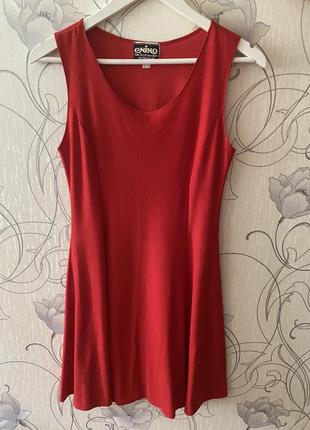 Красное платье с накидкой s-m5 фото
